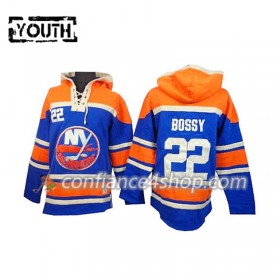 Adidas Maillot de Hockey New York Islanders Mike Bossy22 Bleu Sawyer Chandails à capuchon - Enfant